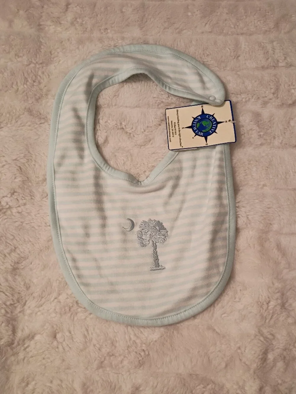 Creative Knitwear Palmetto Moon Bib NWT